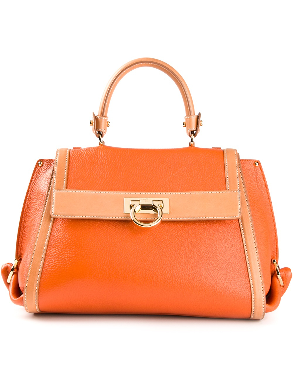 Lyst - Ferragamo Sofia Tote Bag in Orange