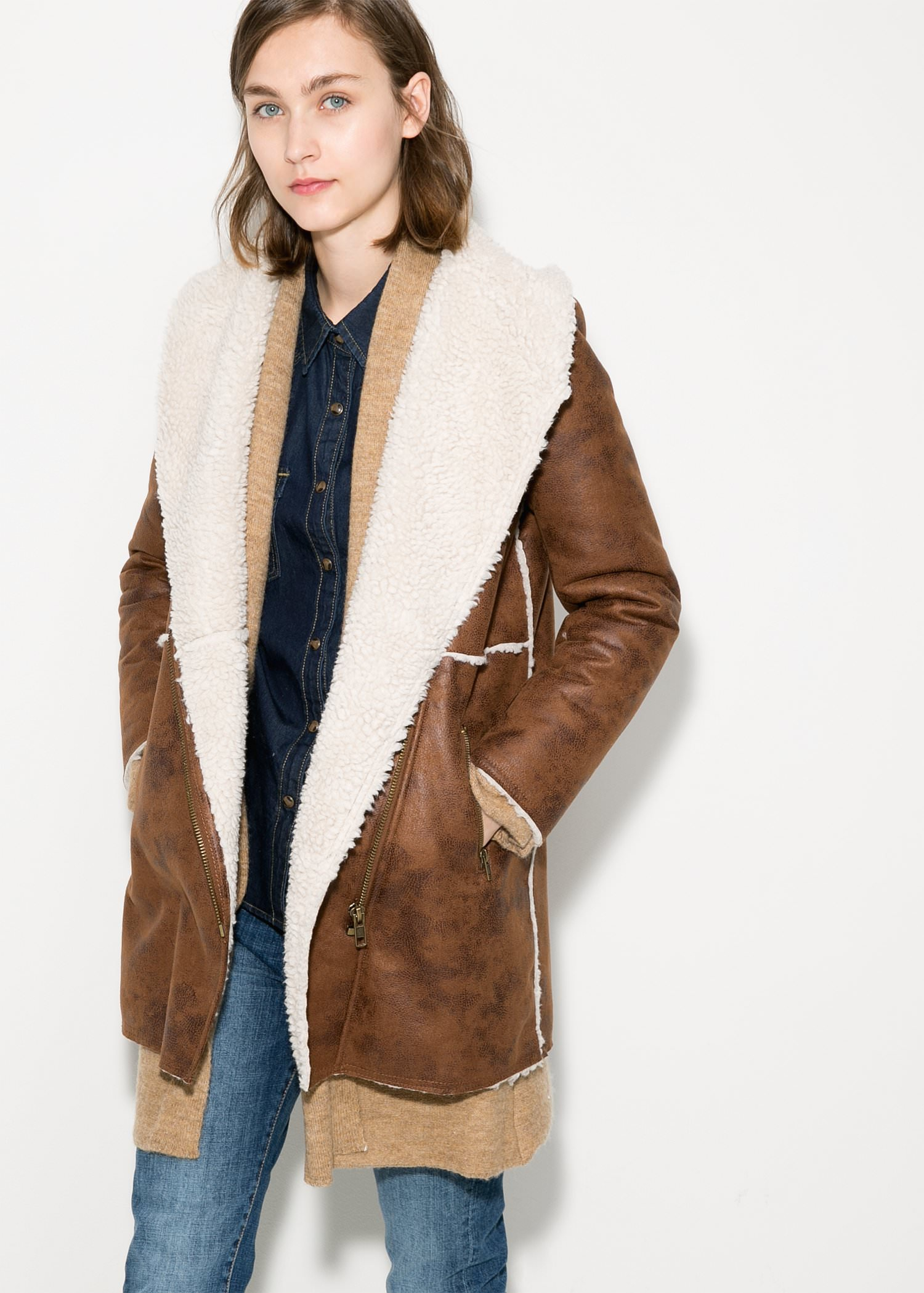 Faux Shearling Coats For Women On Sale - JacketIn