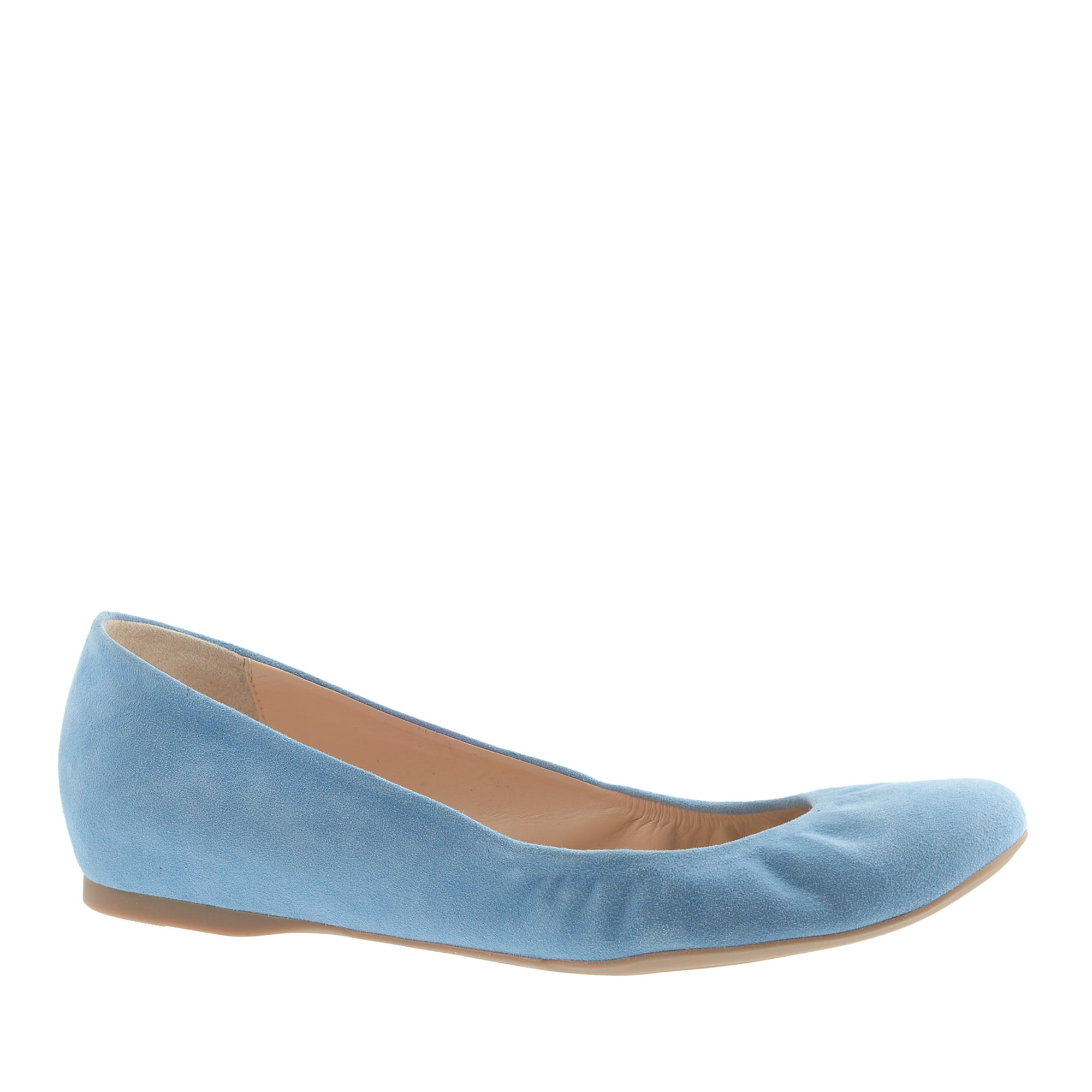 j crew navy flats