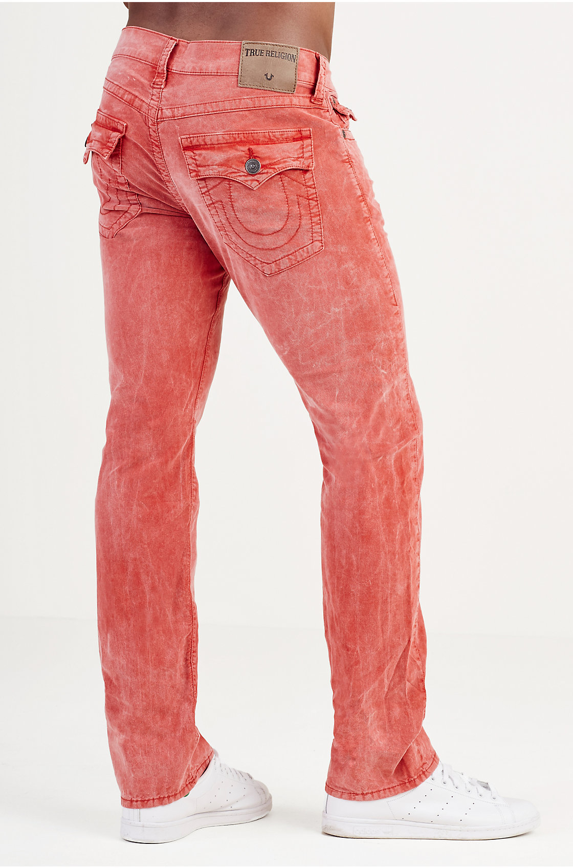 red corduroy pants