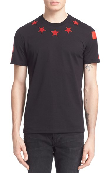 Givenchy '74 Stars' T-shirt in Black 