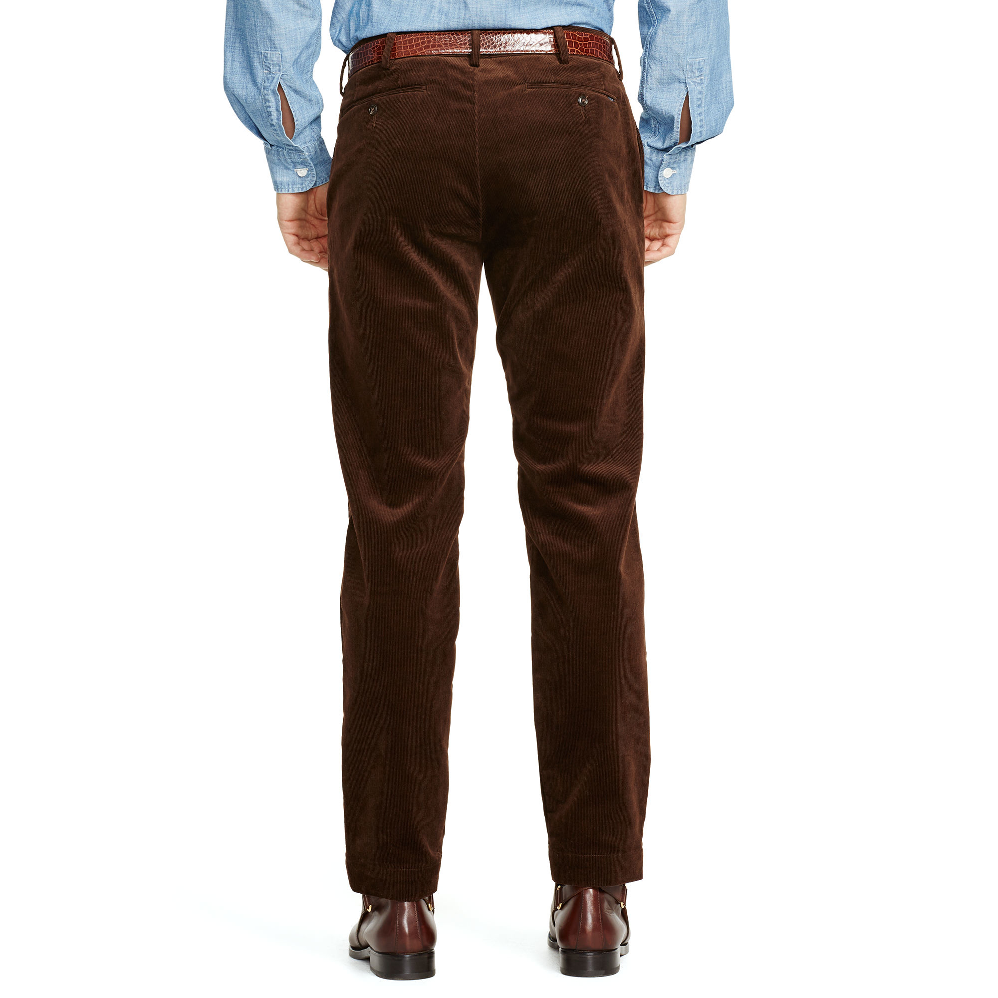 Polo Ralph Lauren Slim-fit Stretch Corduroy Pant in Brown for Men - Lyst
