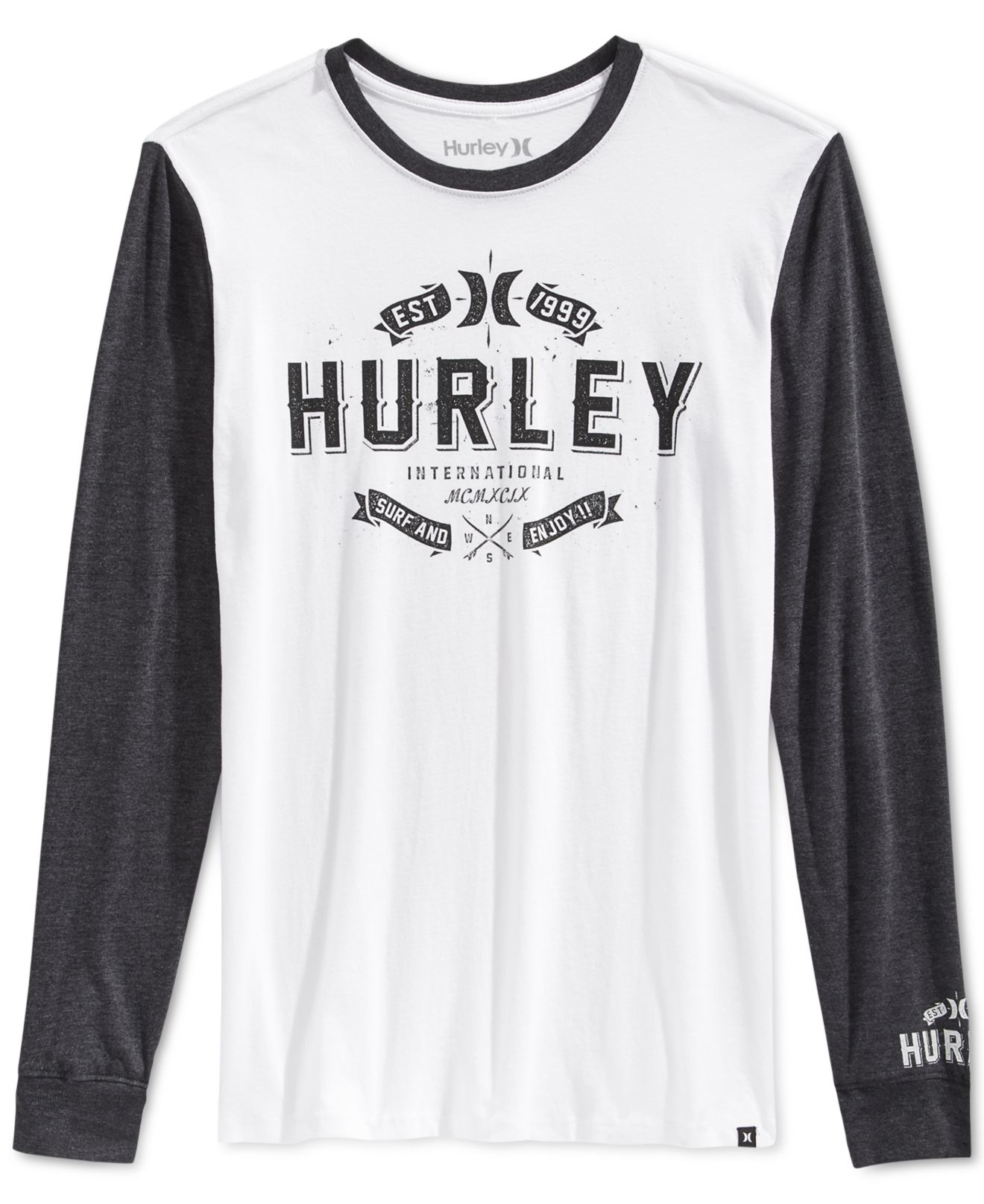 hurley baseball shirt