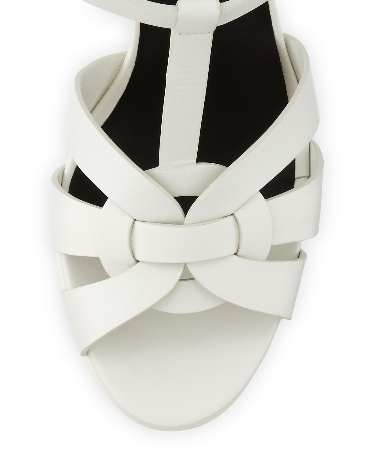 saint laurent sandals white