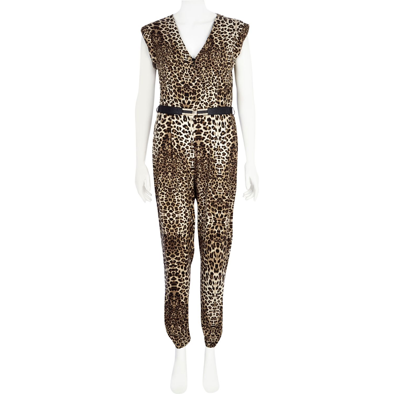 river island leopard print jumpsuit