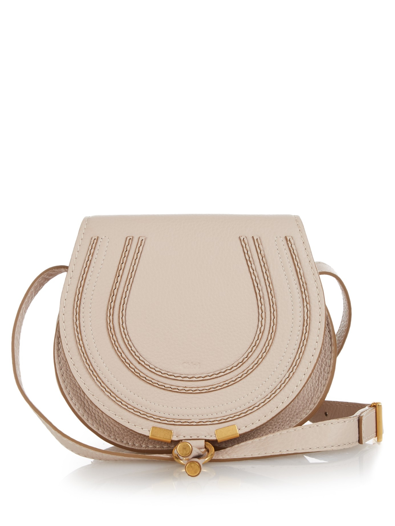 Chloé Marcie Mini Leather Cross-body Bag in Cream (Natural) - Lyst