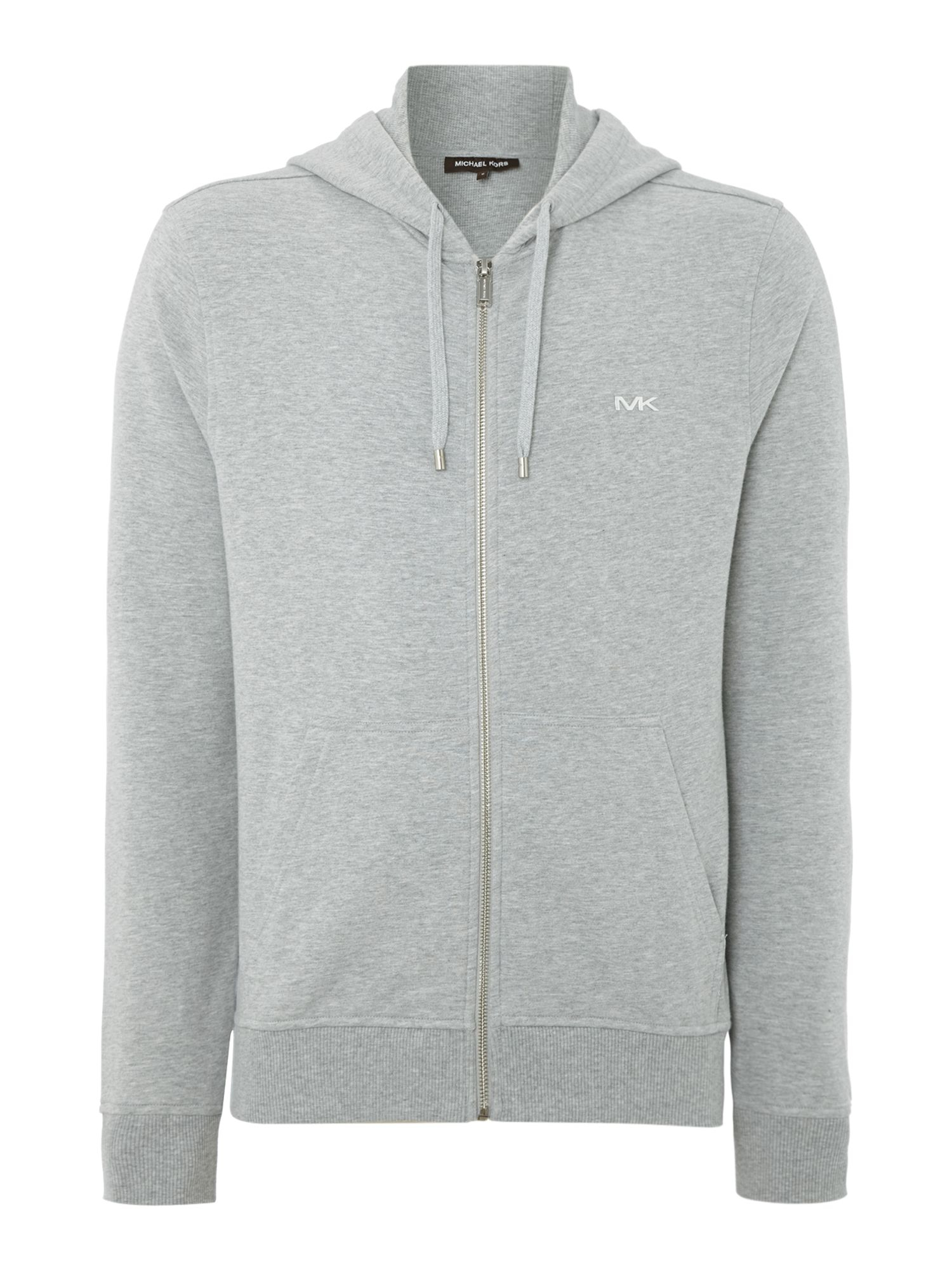 Michael Kors Zip Up Fleece Logo Hoodie in Gray for Men (Heather) Lyst