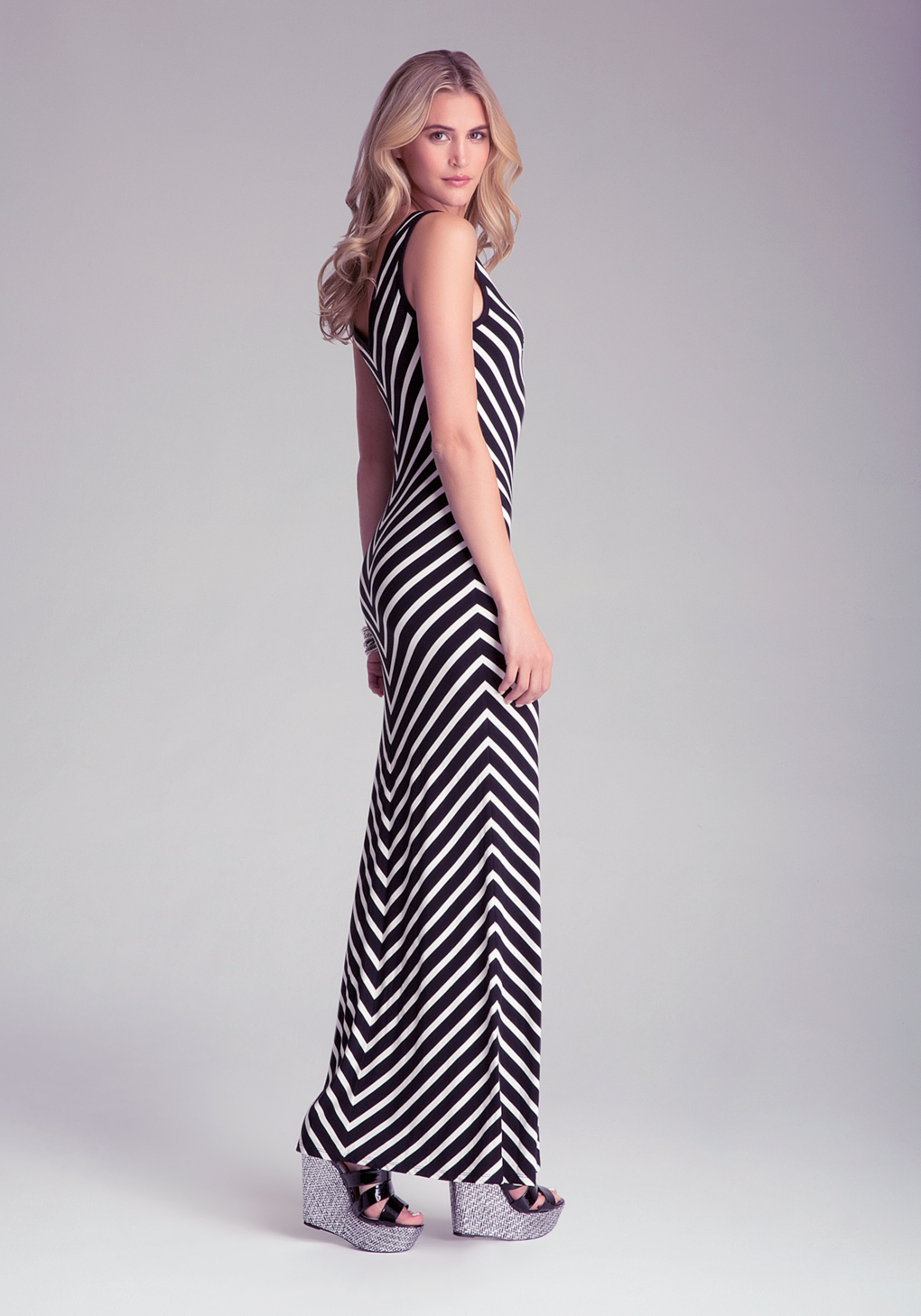 bebe logo maxi dress