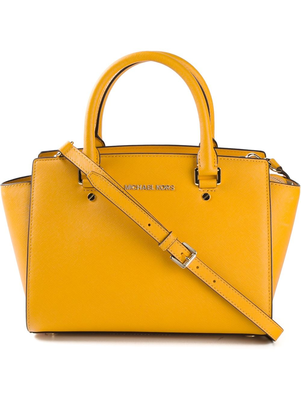 Lyst - Michael Michael Kors 'selma' Tote Bag in Yellow