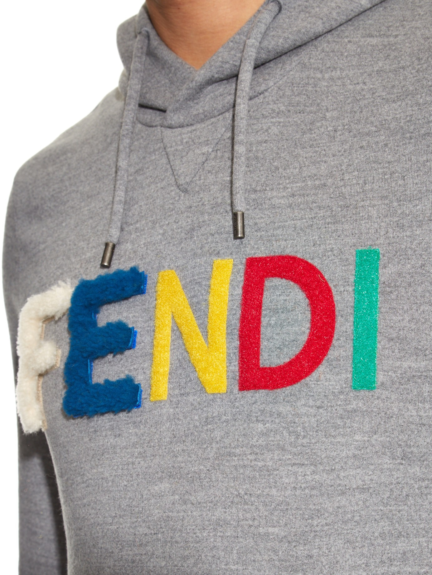 Fendi Monster Wool Hooded Sweater in 