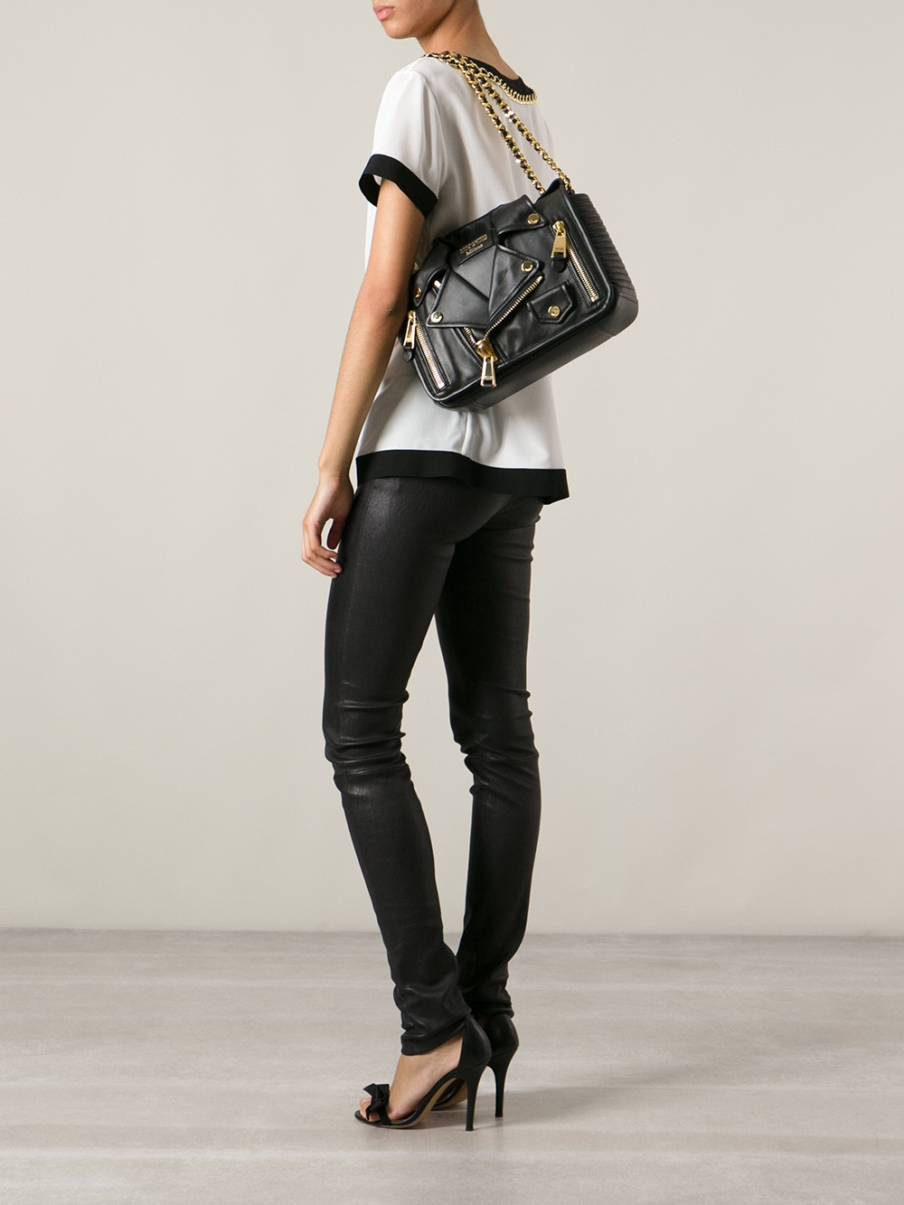 biker shoulder bag