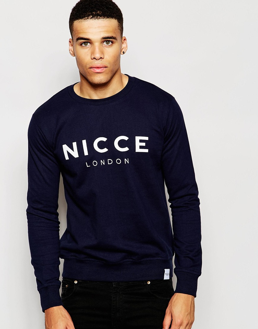 nicce blue jumper