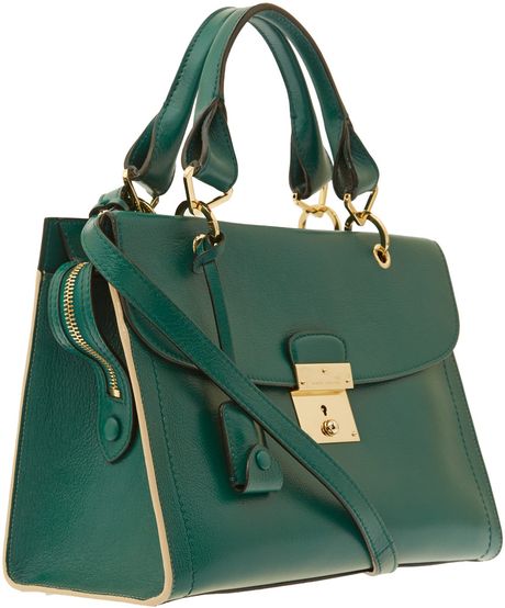 Marc Jacobs Small Green Leather Bag in Green | Lyst