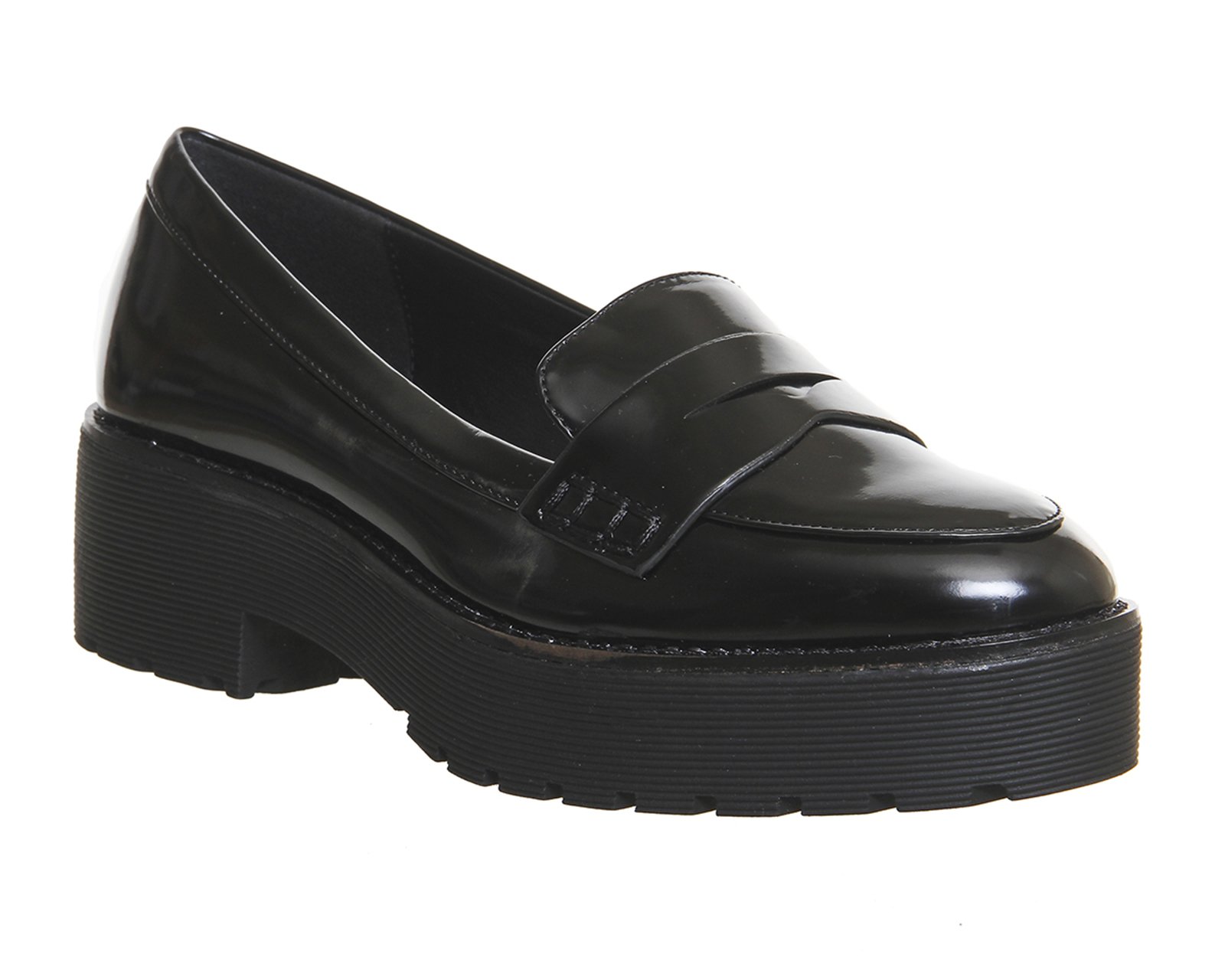 Office Reaction Chunky Loafers in Black | Lyst