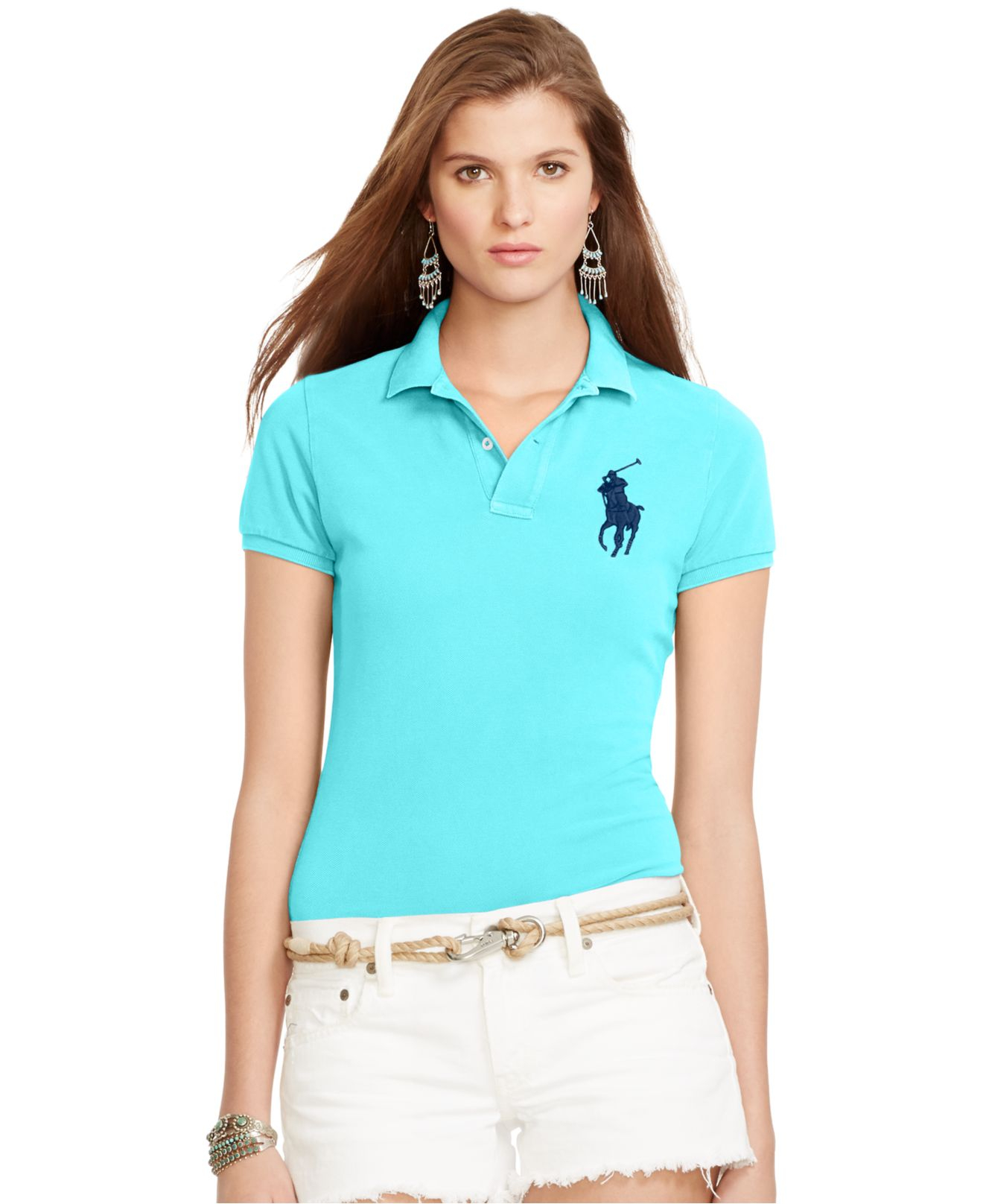 Polo Ralph Lauren Sim-fit Big-pony Polo Shirt in Blue - Lyst