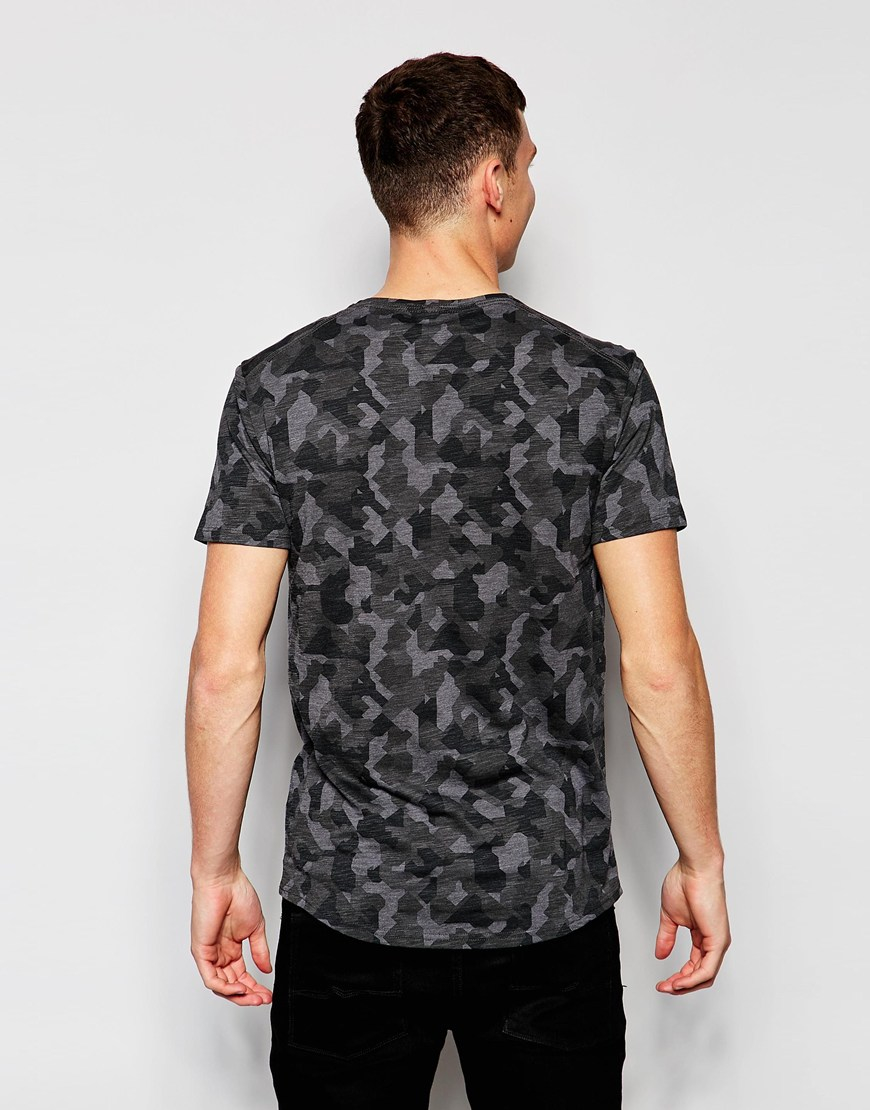 black multi camo shirt
