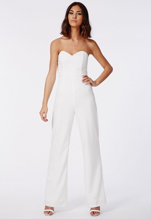 white sweetheart jumpsuit