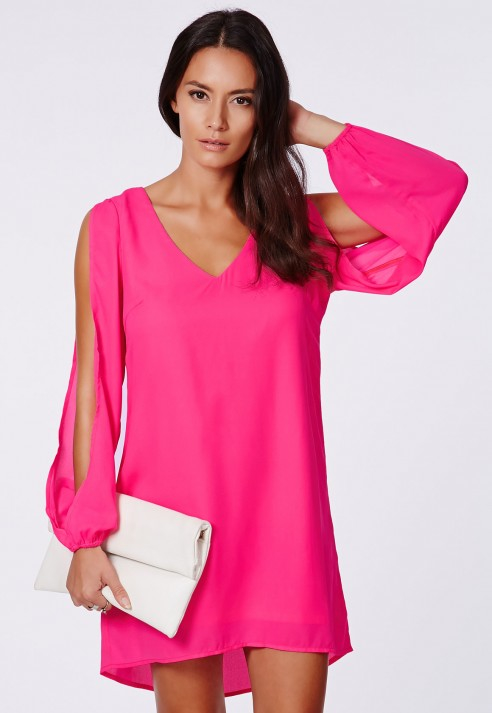 open sleeve gown