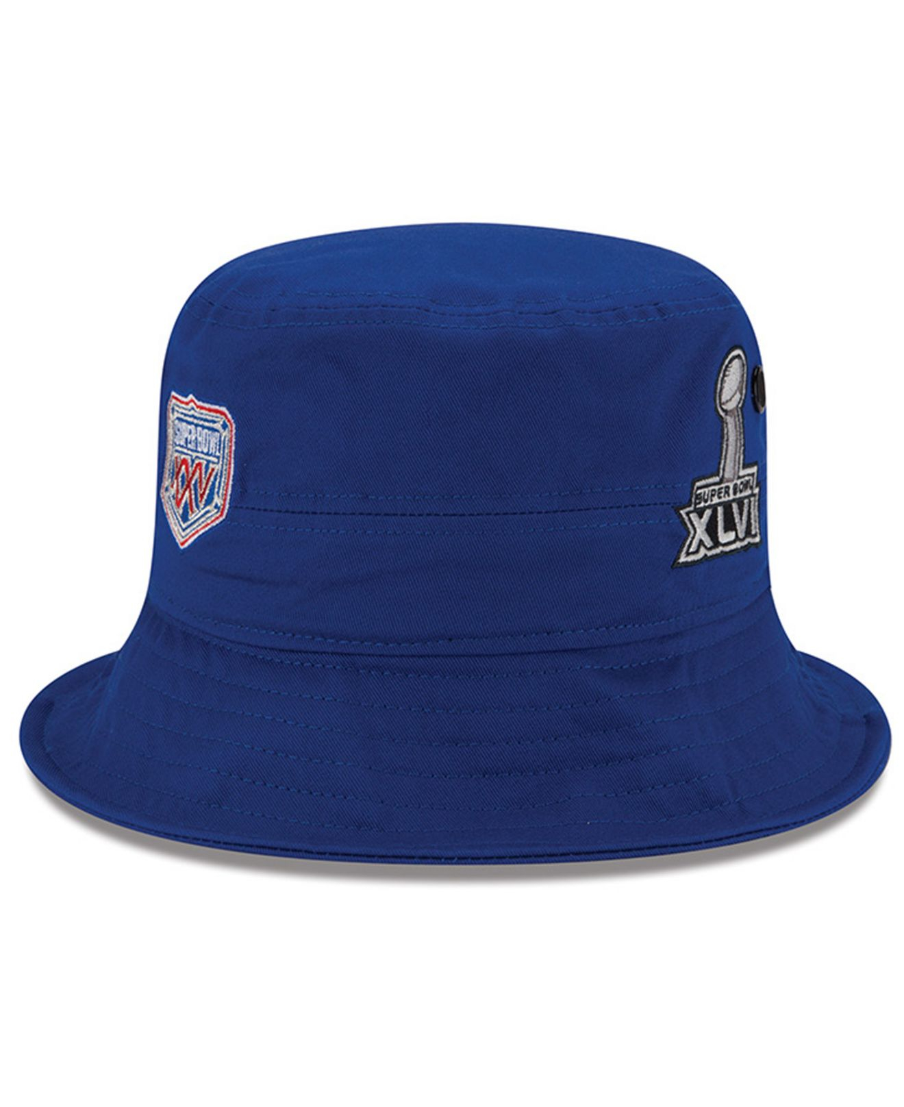 KTZ New York Giants Multi Super Bowl Champ Bucket Hat in Blue for Men ...