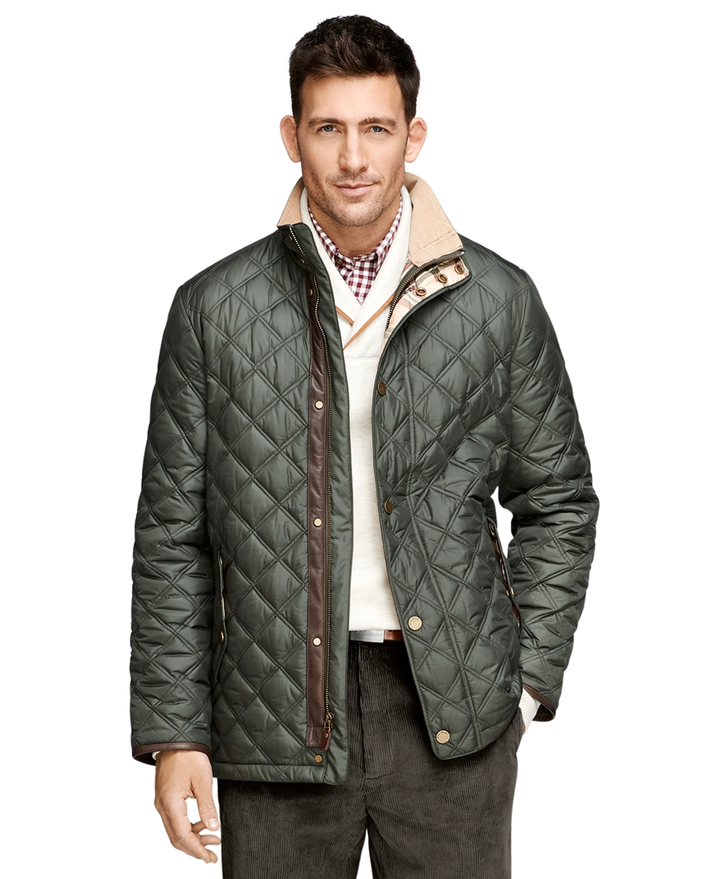 brooks jackets mens green