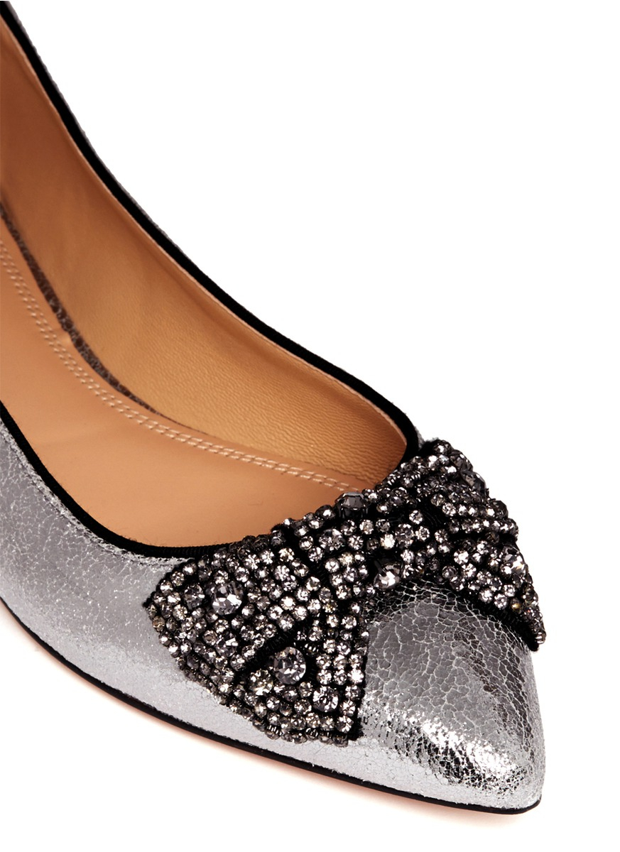 tory burch rhinestone flats