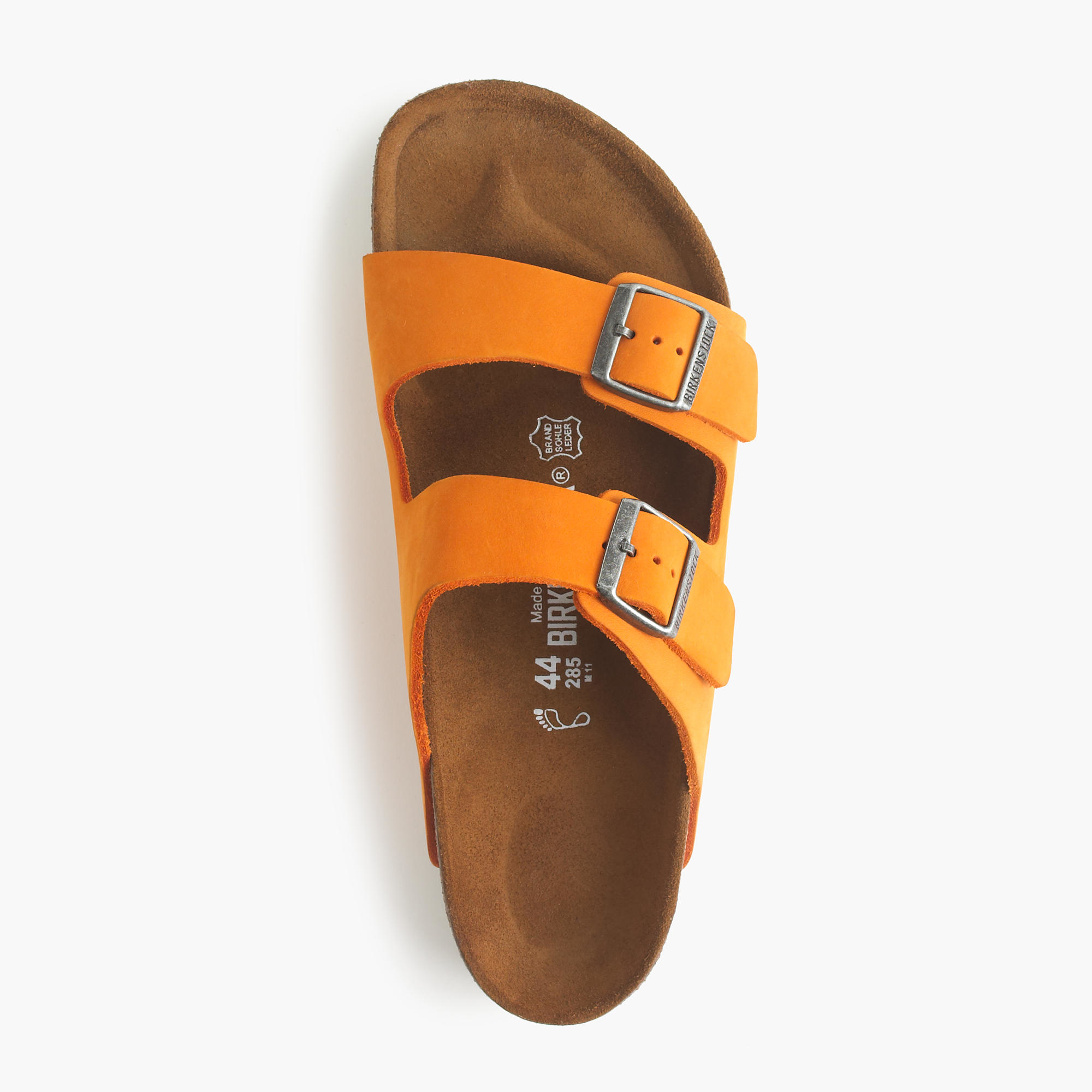 J.Crew Men's Birkenstock Arizona Nubuck Sandals in Orange for Men | Lyst