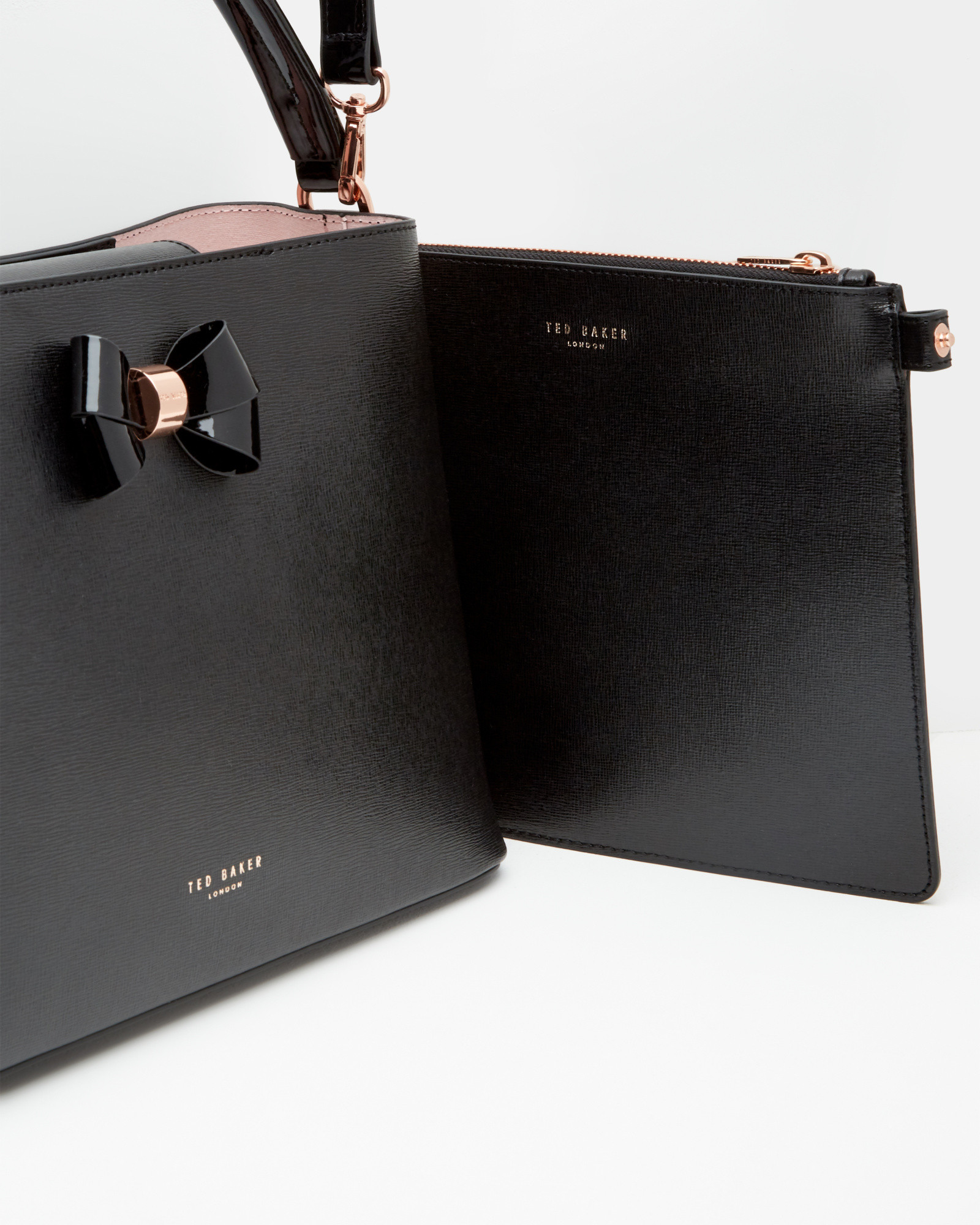 Bow Detail Leather Tote Bag Bow Detail Leather Tote Bag