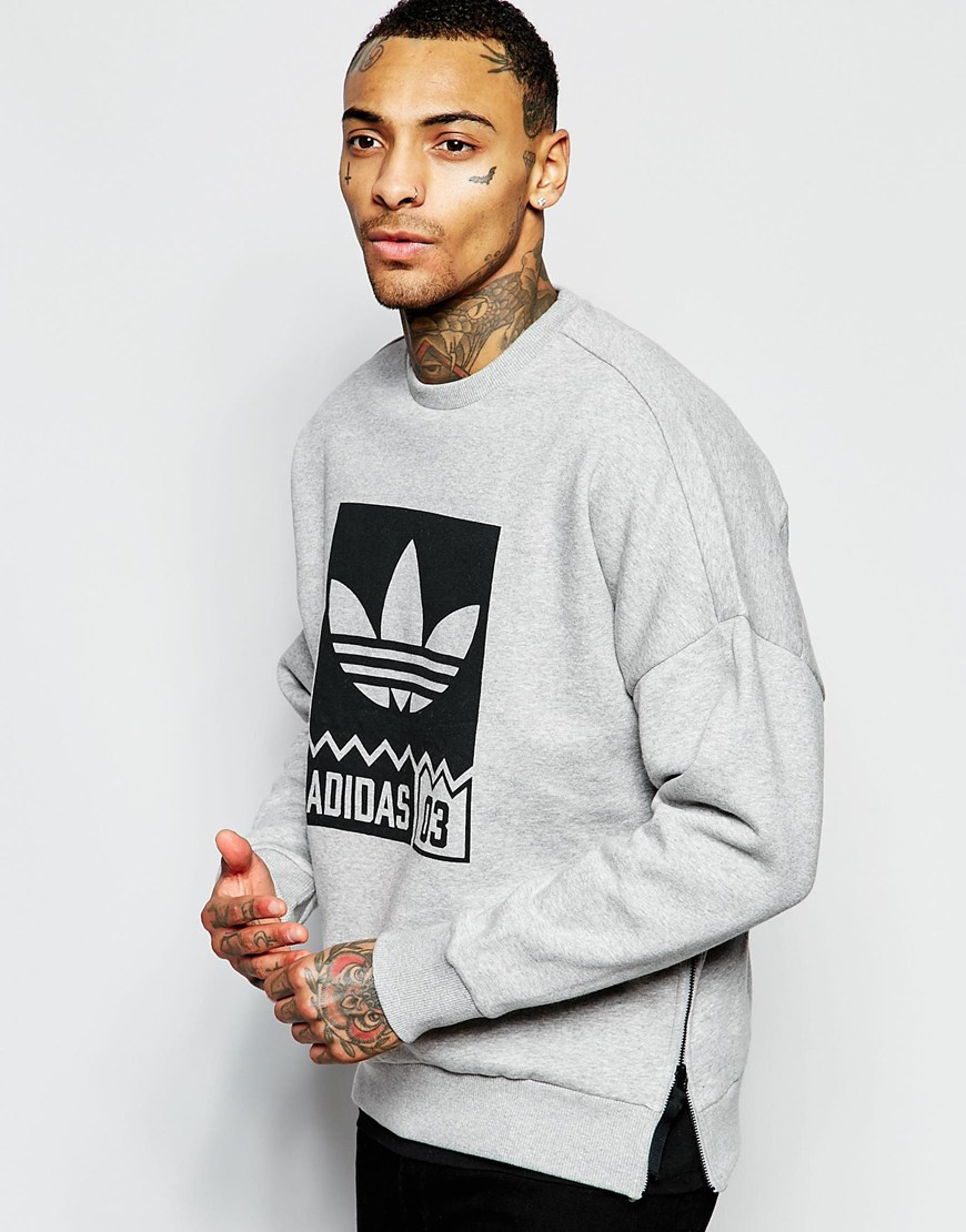 adidas originals grey sweatshirt