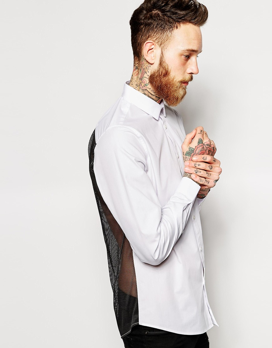 asos mesh top mens