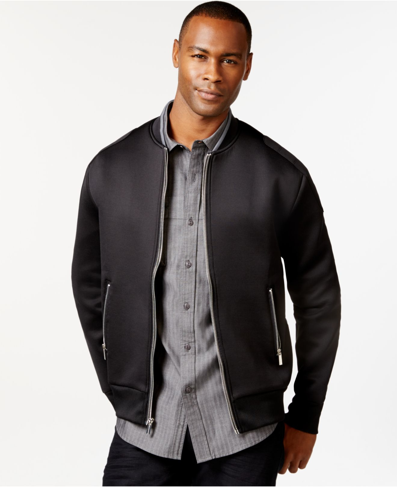 neoprene bomber jacket