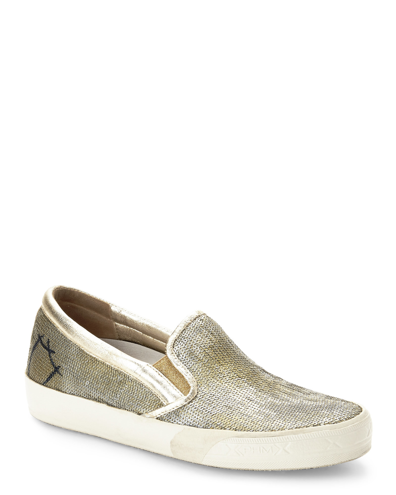 sequin slip on sneakers