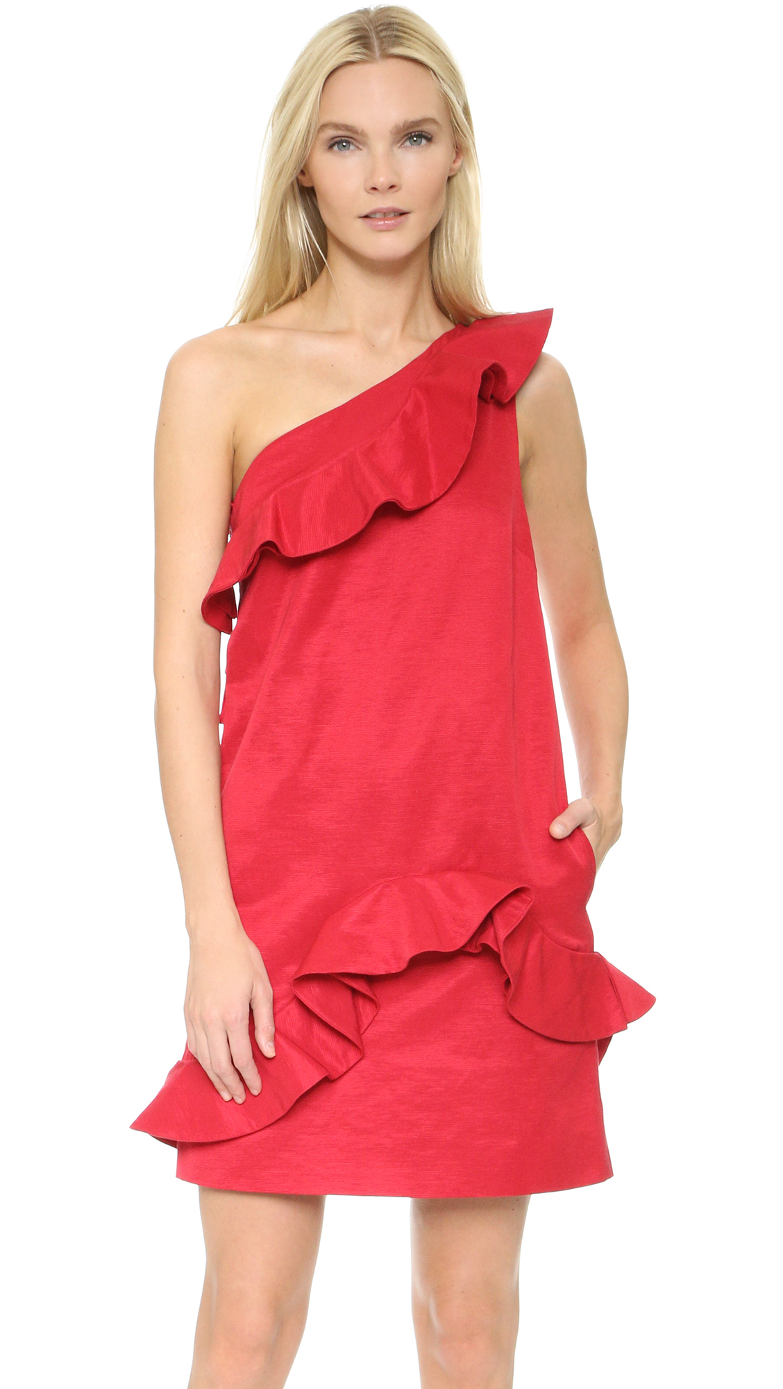 msgm ruffle dress