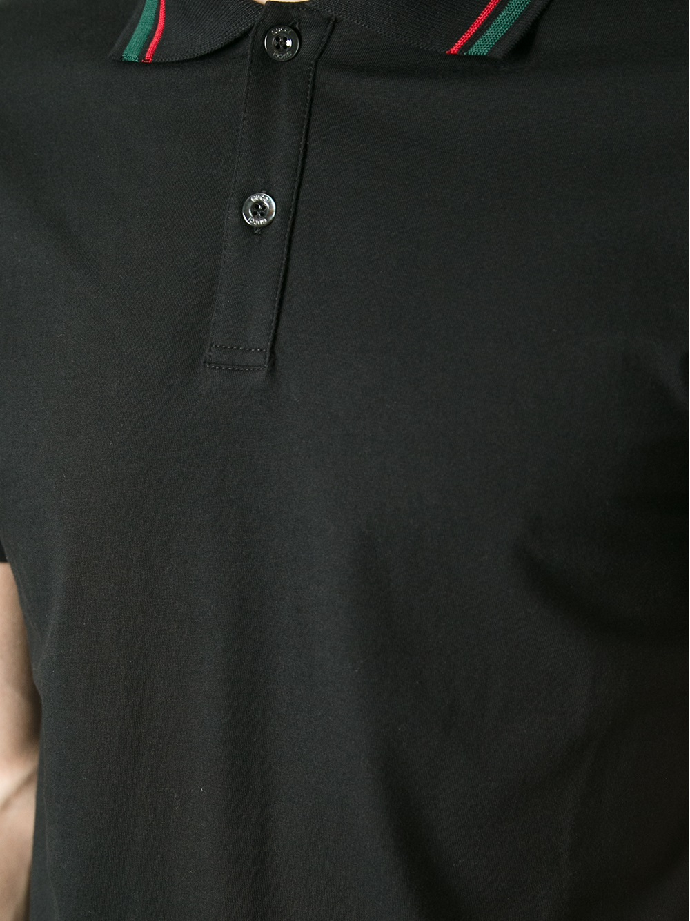 mens black gucci polo shirt