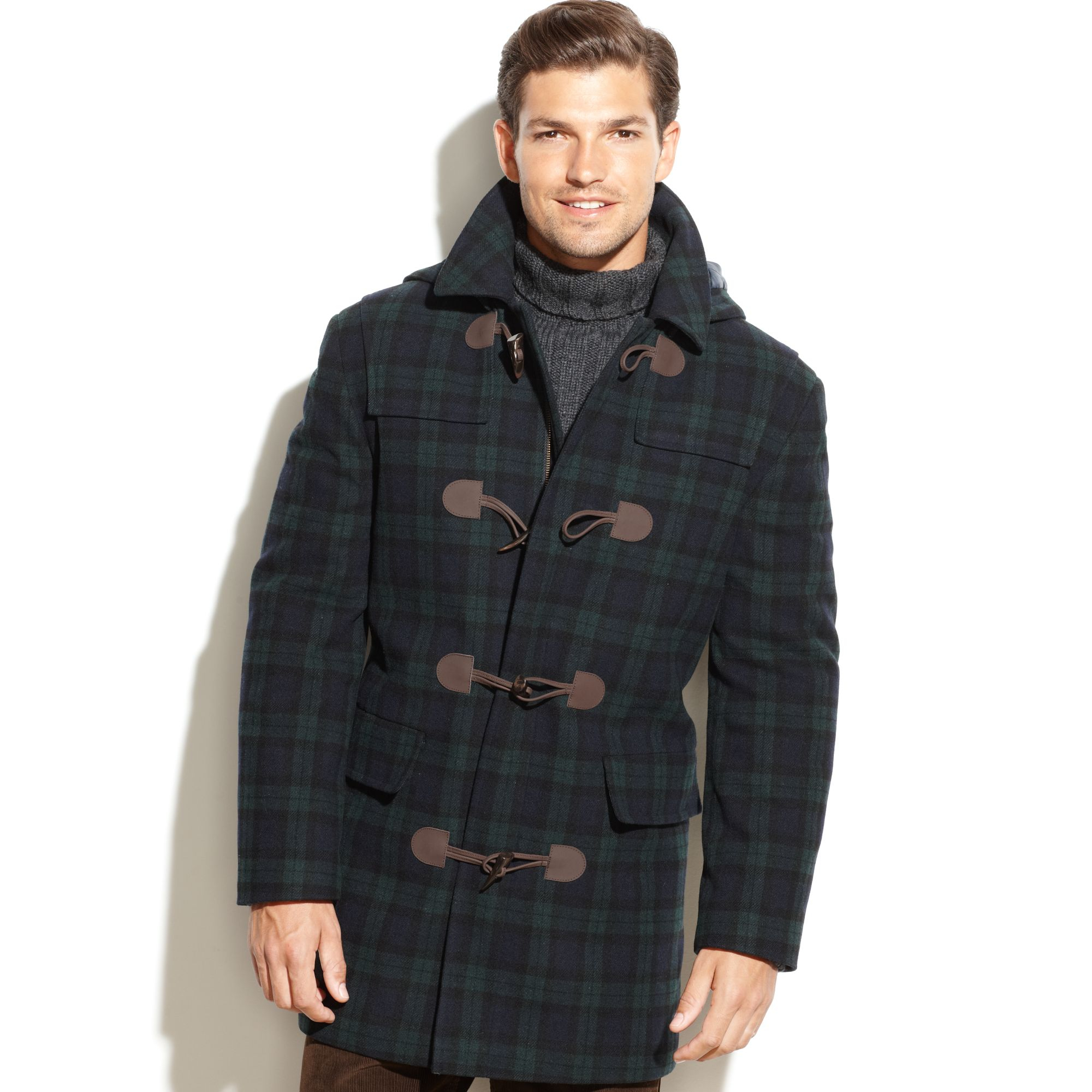 blackwatch plaid coat