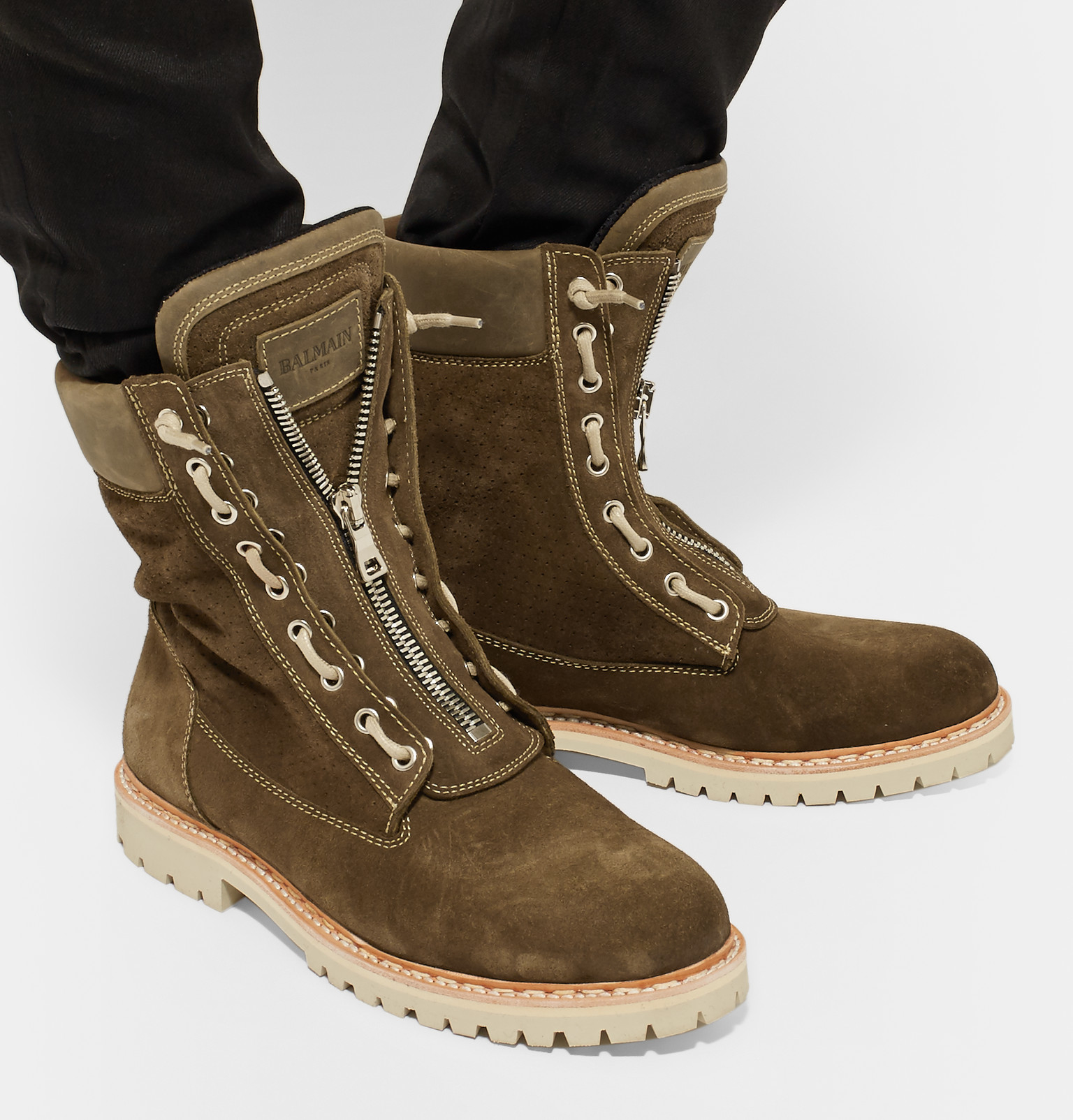 balmain timberland boots