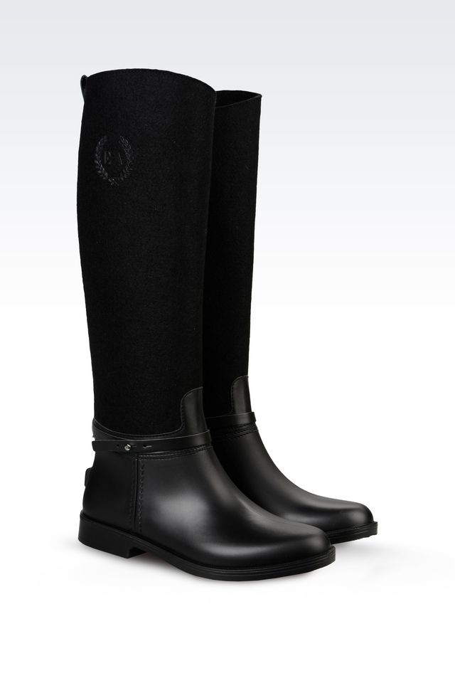 armani rain boots