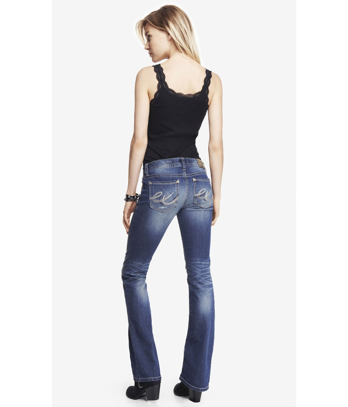 Thick Stitch Boot Cut Jean 