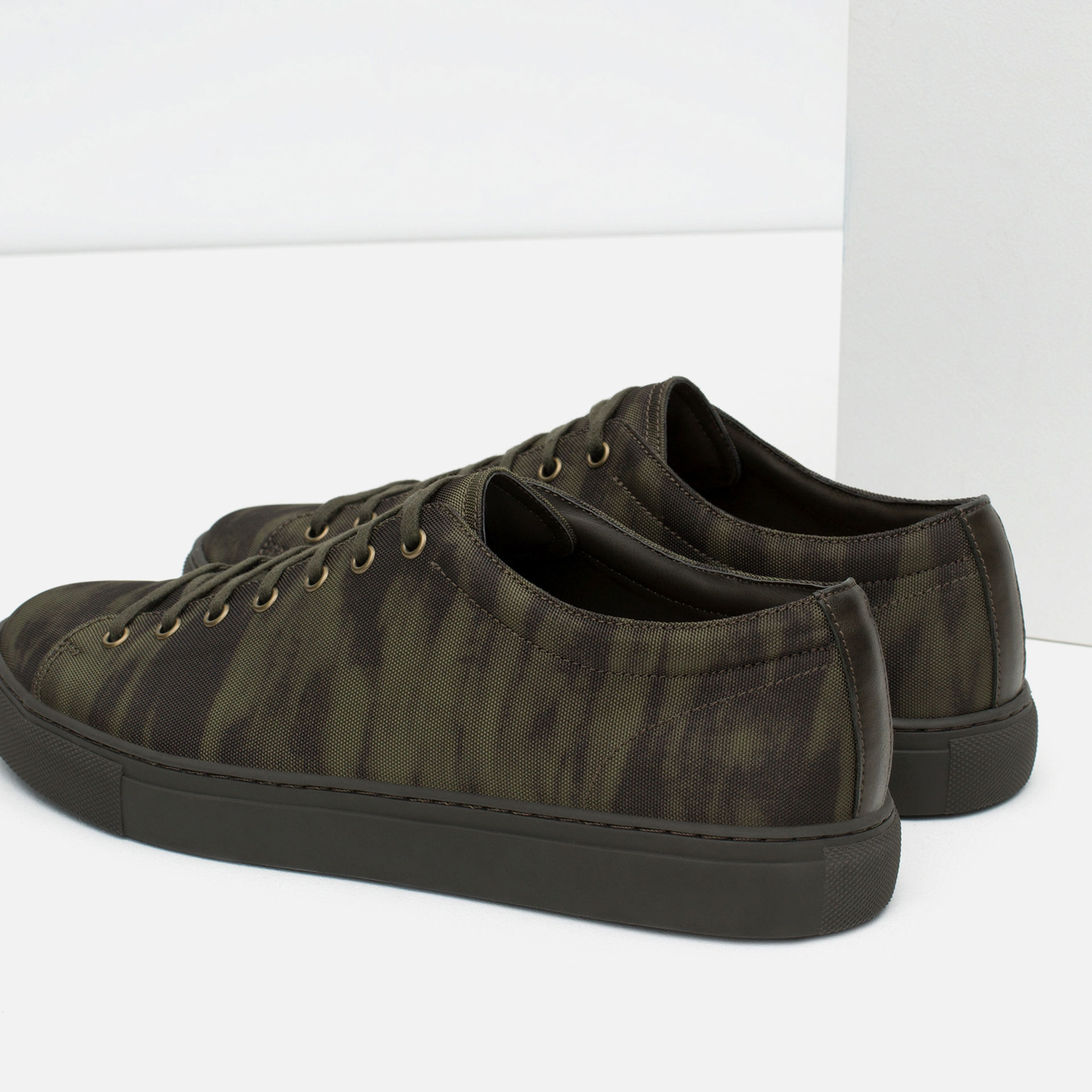 Zara Camouflage Sneakers Camouflage Sneakers in Green for Men ...