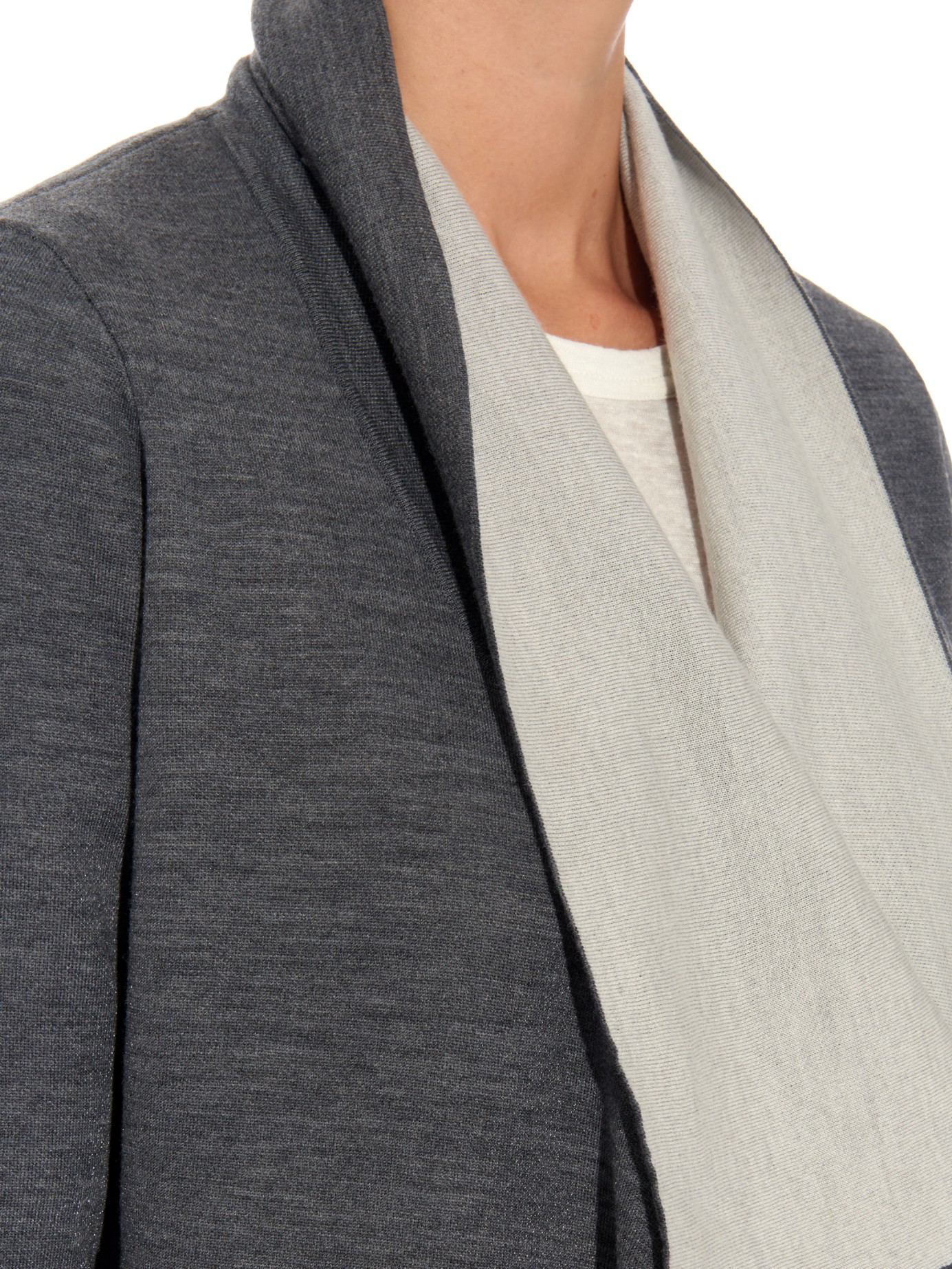 double faced cardigan