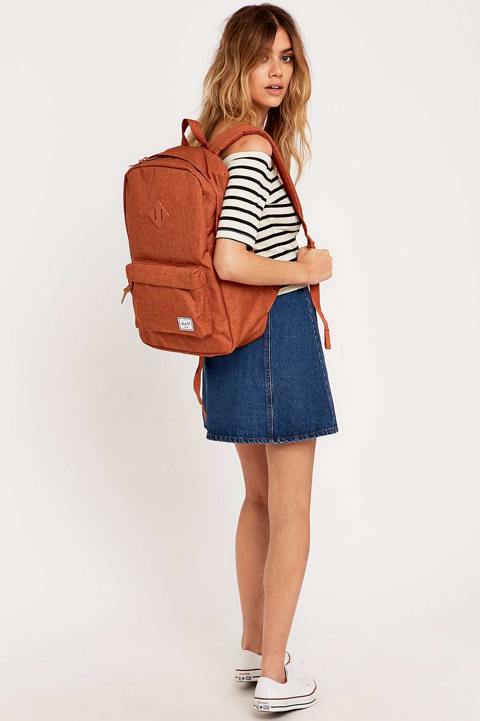 burnt orange backpack