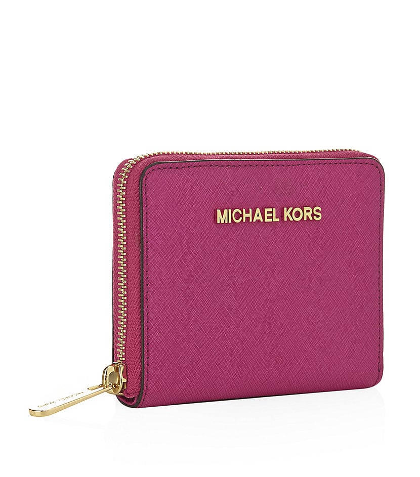 MICHAEL Michael Kors Small Jet Set Travel Wallet in Pink | Lyst Canada
