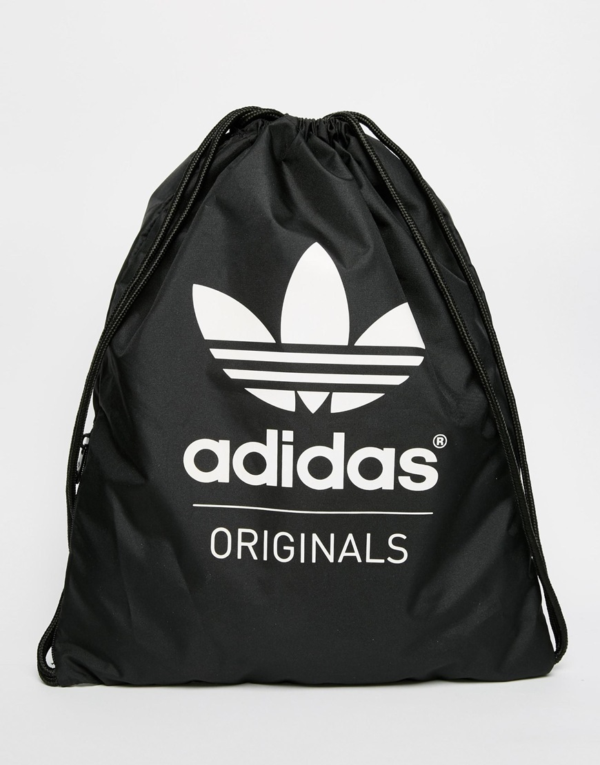 adidas drawstring bag black