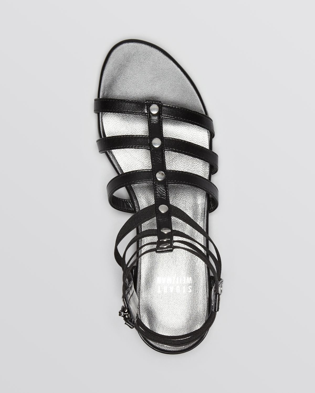 stuart weitzman black gladiator sandals
