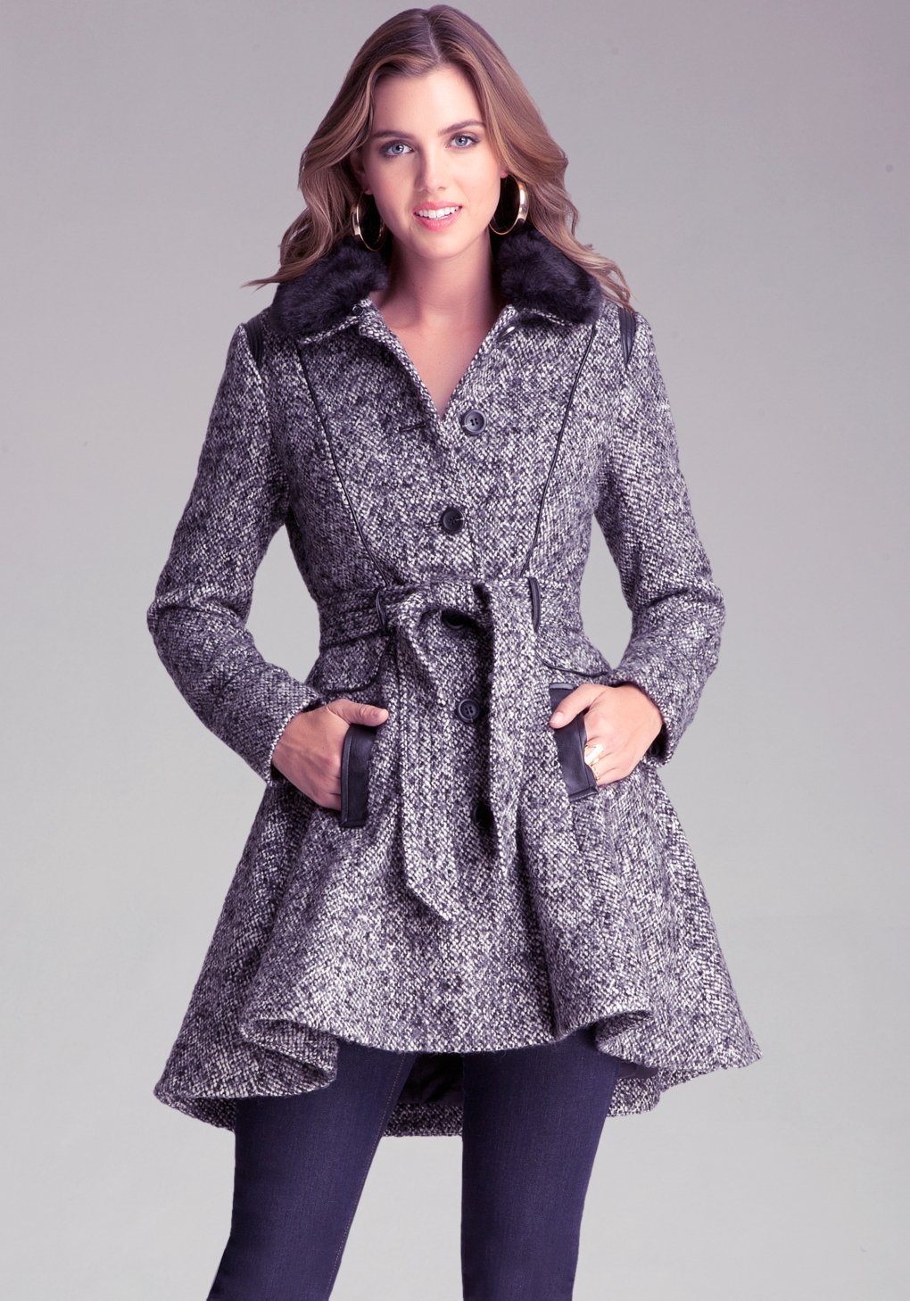 Wool Flared Coat - Sm Coats