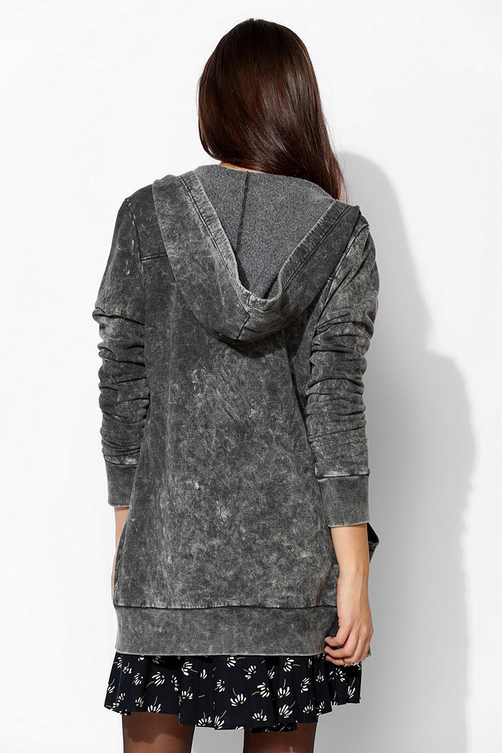 black tunic hoodie