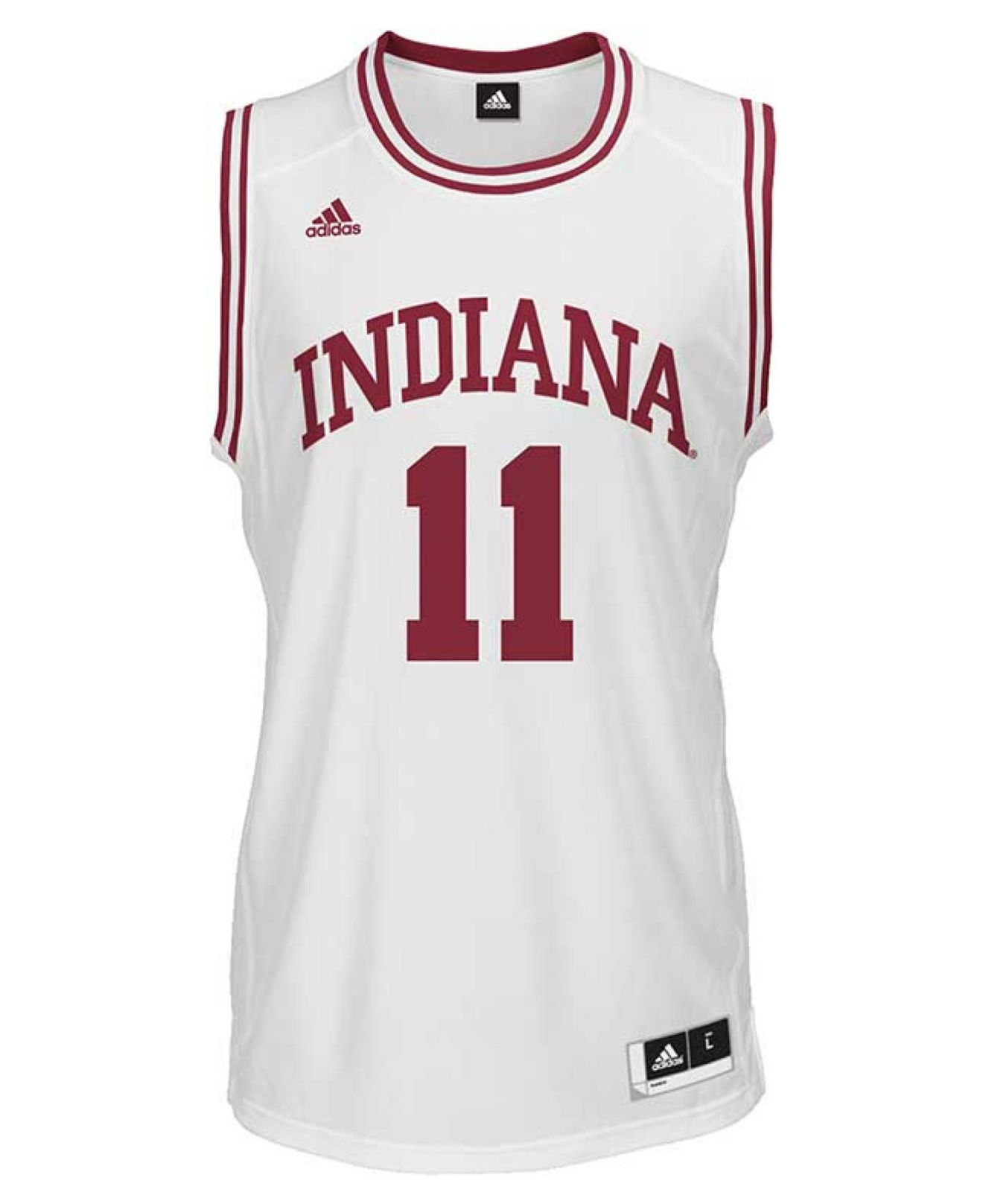 adidas Men'S Indiana Hoosiers Basketball Replica Jersey in White for