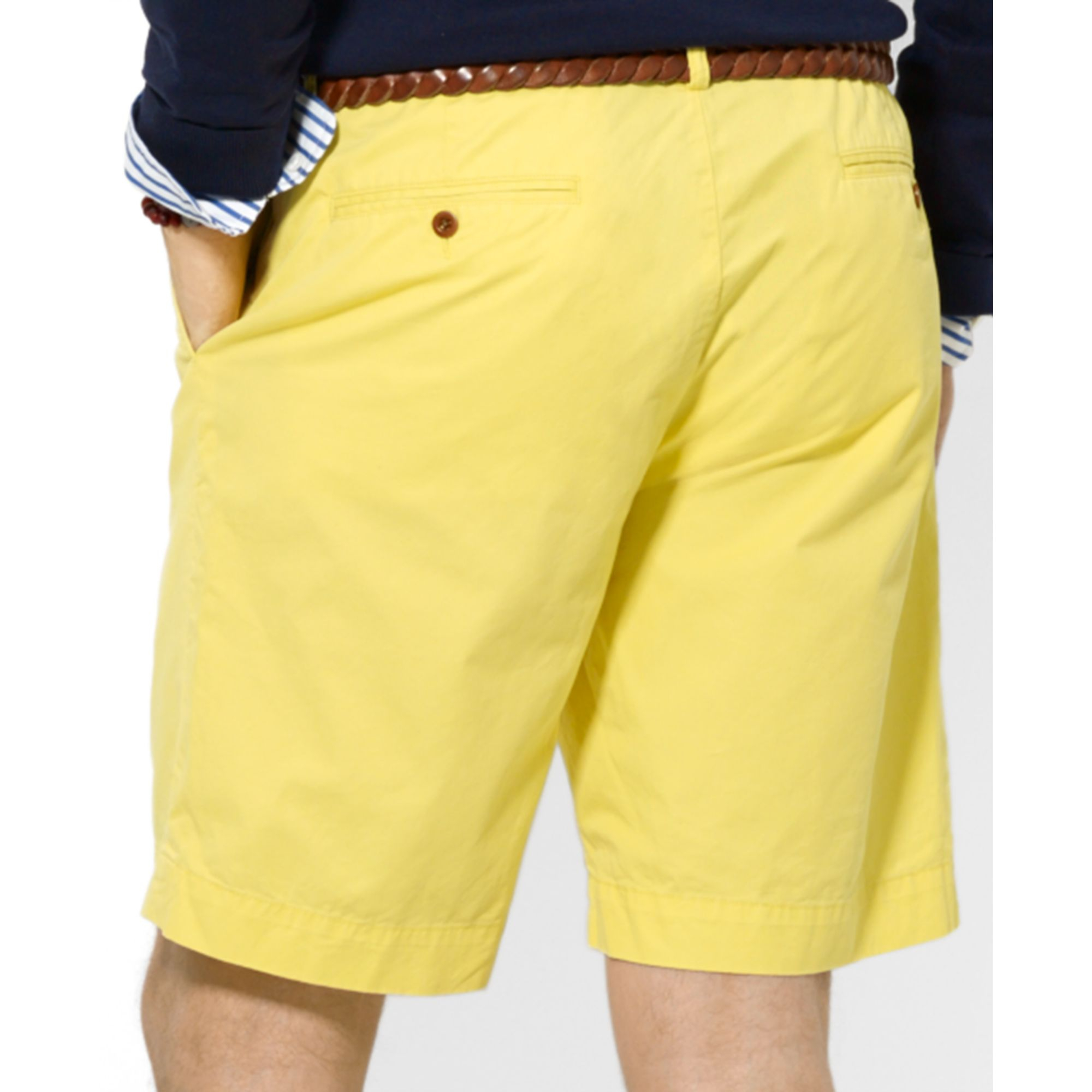 Ralph Lauren Polo Classicfit Lightweight Chino Shorts in Yellow for Men |  Lyst