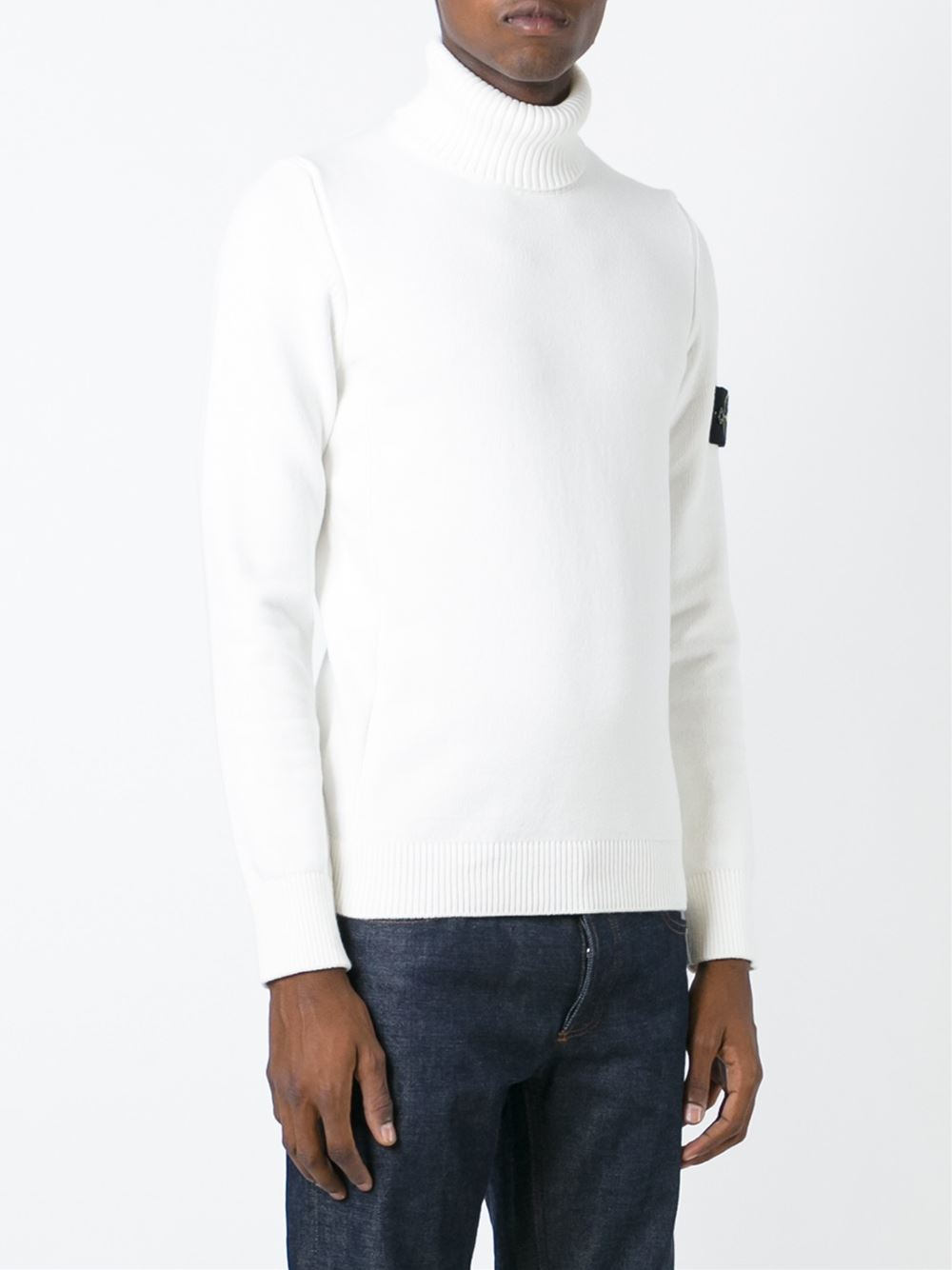 stone island polo neck jumper