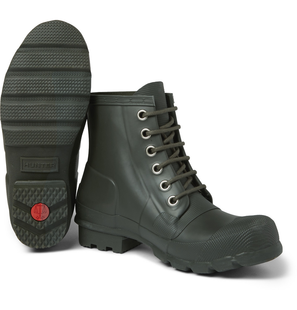 lace rubber boots