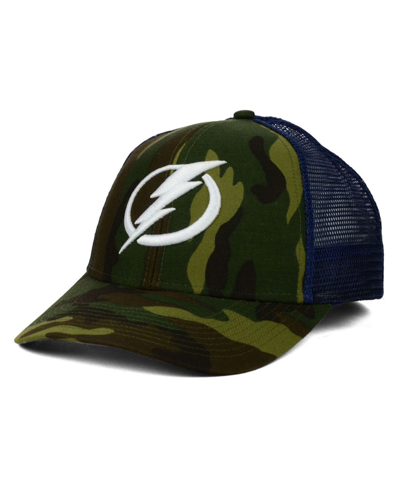 Reebok Tampa Bay Lightning Camo Trucker Cap in Green for Men Lyst